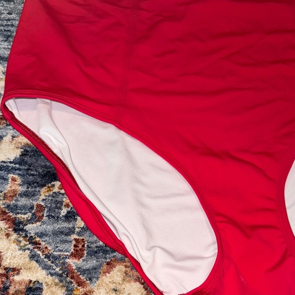 LIME RICKI Swimwear Women’s High-Waisted Swim Bottoms 2XL STYLE LR-637 RED - Picture 2 of 11